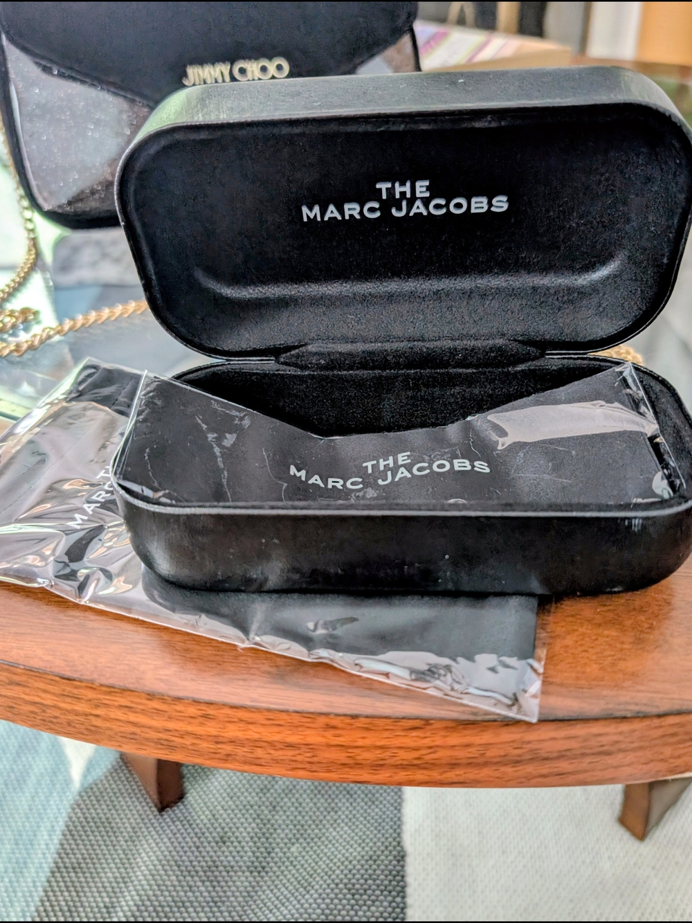 Marc Jacobs Black Sunglasses Case with Logo
